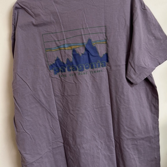 NWT Men's '73 Skyline Organic T-Shirt IN RUSTIC PURPLE COLOR - Picture 5 of 7